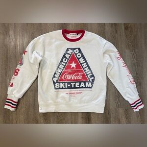 American Downhill Ski Team Jump Jumper, White, Red, Blue, Size X-Small